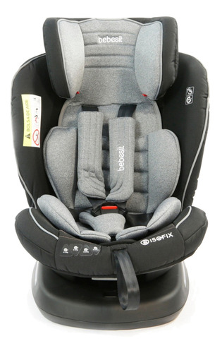 Imagen 1 de 1 de Silla de bebé para carro Bebesit Supra 360° gris