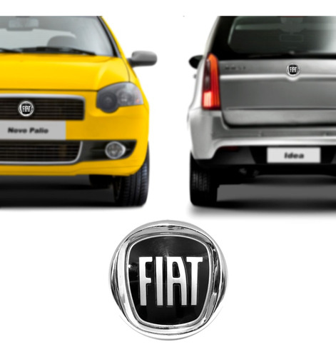 Emblema Grade Fiat Black Piano Palio Fire 2008 2009 2010