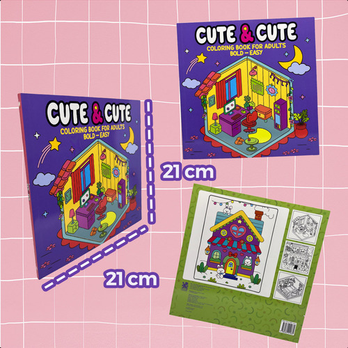 Caderno Pintura Bold-easy Vol 1 Cute & Cute Ambientes
