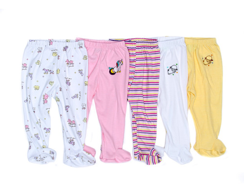 Set 5 Pantalones Con Pie Para Bebe De Diferentes Modelos