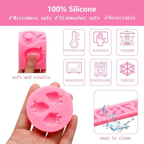 Moldes De Silicona Con Números En Relieve 3d Del 0 Al 9, Lin
