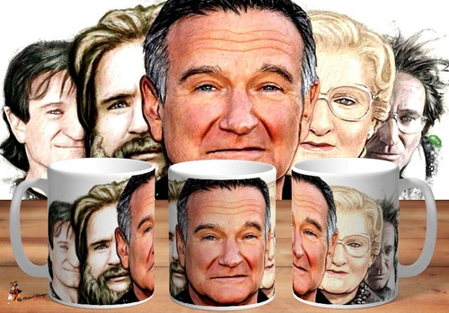 Taza De Ceramica Robin Williams Memorial 4k  Fans Art
