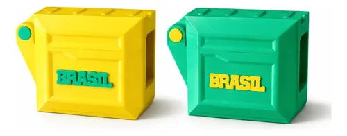 Estojo Porta Figurinhas Copa 2026 — Amarelo