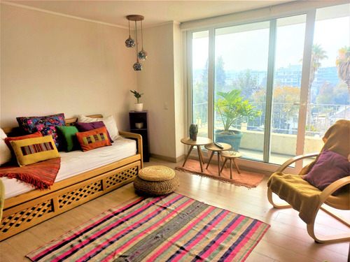 Departamento Amoblado, Excelente Ubicación De Providencia