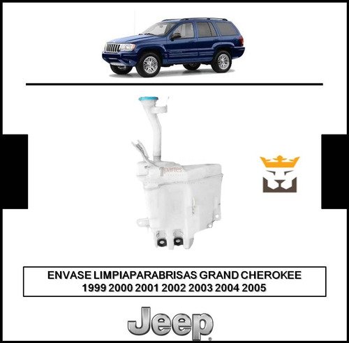 Envase Limpiaparabrisas Grand Cherokee 1999 2000 2001 2005