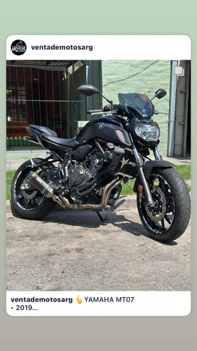 Vendo Yamaha Mt07 Año 2019