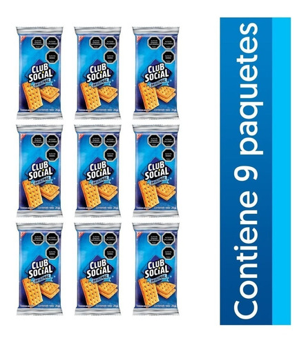 Imagen 2 de 5 de Galletas Saladas Club Social® Pack 9 X 26 G