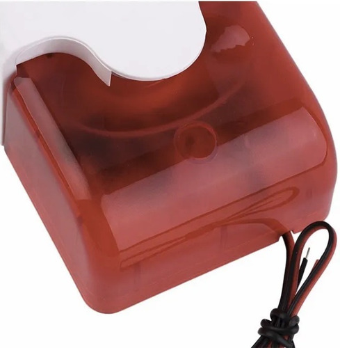 Sirena Estroboscópica Cableada Alarma 9v - 12v 110db
