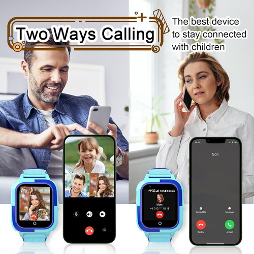 «wonlex Boys Smartwatch 4g Gps Tracker Sos Cámara Podómetro
