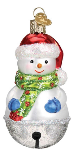 Old World Christmas Jingle Bell Snowman Ornament, Multi