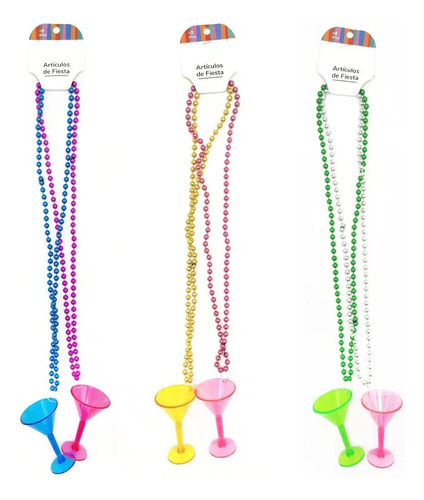 Collares De Fiesta Hora Loca X12 Unidades