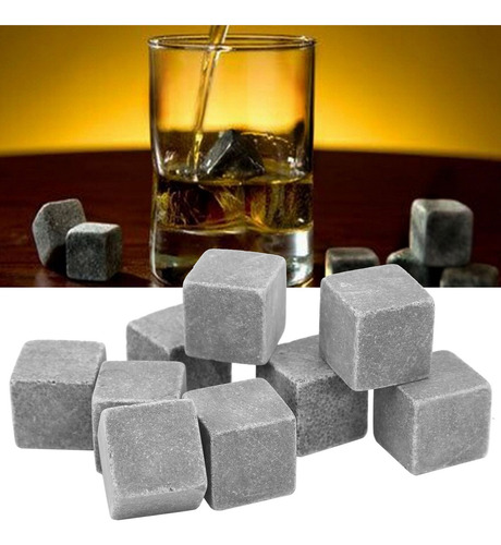 & Wine Ice Stones, Juego De 2 Cubos For Beber Whisky, 9