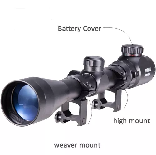 NSIRIUS-mira telescópica táctica dorada 3-9X40 AOE, visor óptico rojo y  verde, Mira de Rifle de caza, Mira de pistola de aire