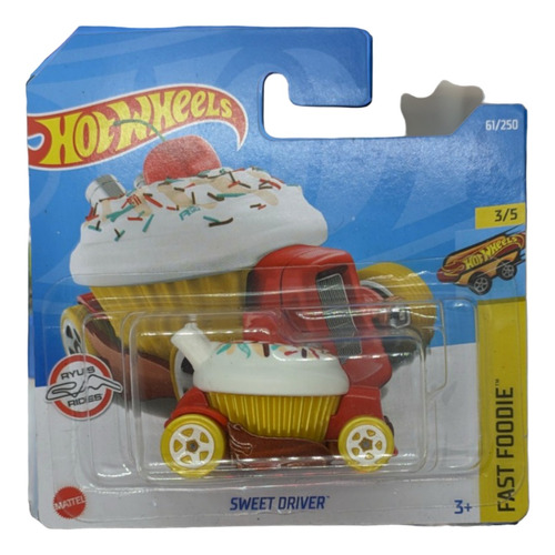 Hot Wheels Sweet Driver Fast Foodie Pastel Cereza Muffin Die