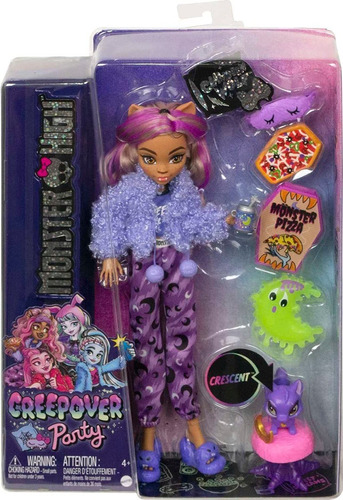 Monster High Muñeca Clawdeen Wolf  Creepover Party Loba 2022