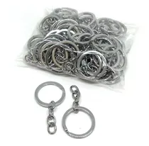 Comprar 100 Unidades Argolla Para Llaveros Plateado 30mm 25mm