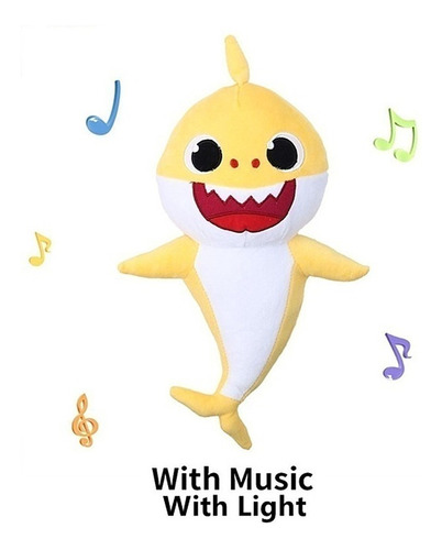 Muñeca Animal Suave De 32 Cm Con Música Y Juguete De Tiburón