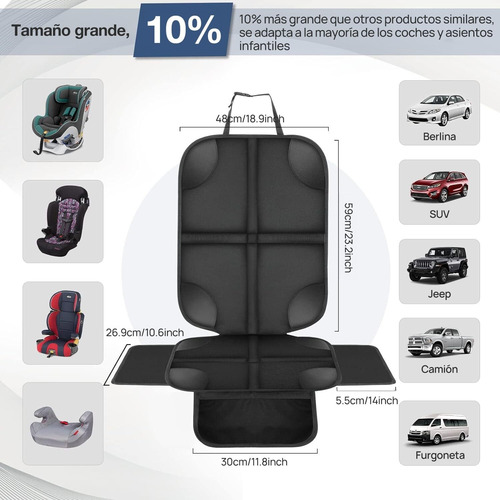 Protector Asientos Para Auto,2 Pcs Protector Asiento Trasero