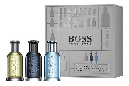 Hugo Boss Bottled Trio Set Edt + Edp 30ml - Importado
