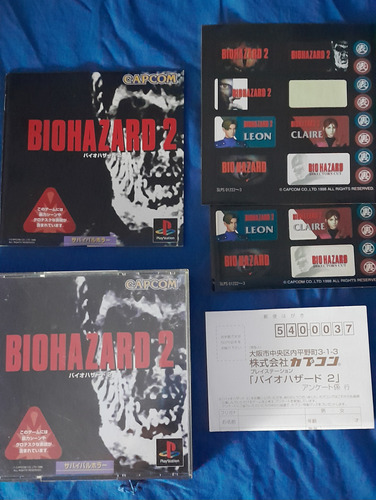 Juego Resident Evil 2 Ps1 (orig/jap) Importado Completo (Usado)