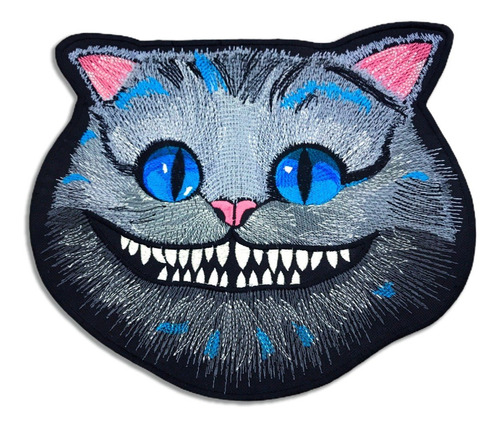 Gato De Cheshire Parche Bordado 20 Cm Alicia Pais . . .