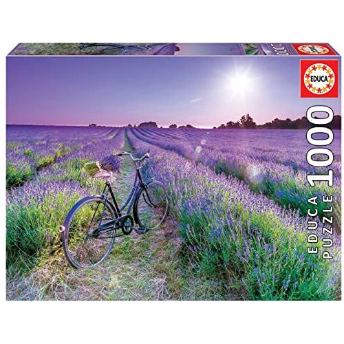 Bicicleta Un Campo De Lavanda  Puzzle De 1000 Piezas  I...