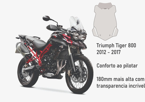 Motobolha/parabrisa Triumph Tiger 800 Todas(12-17)c/defletor