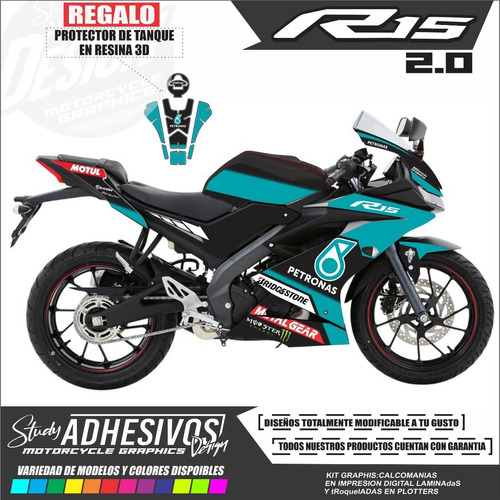 Calcomanias Yamaha R15 3.0 Personalizadas Kit De Stickers