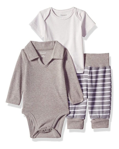 Hanes Ultimate Baby Flexy Knit Jogger Con Traje De Polo Y Tr