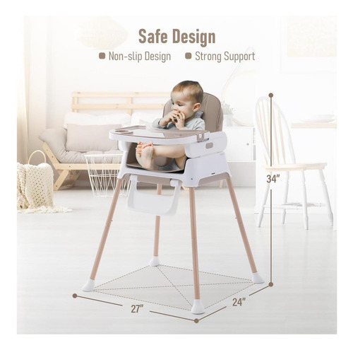 3 En 1 Silla Alta Para Bebés, Refuerzo De Silla De Para Para