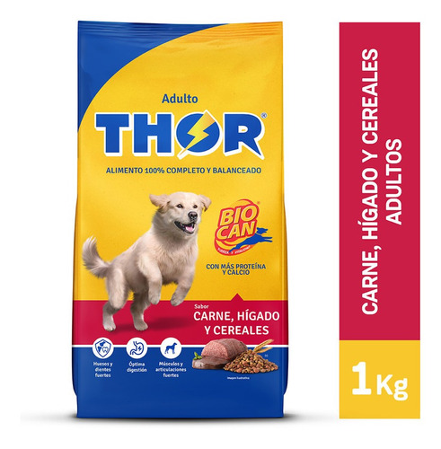 Thor Carne, Hígado Y Cereales Adultos  1 Kg