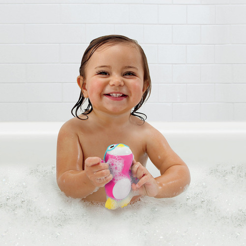 Pingüino De Juguete Para Baño Y Nadar, De Munchkin Wind U. Color Rosado