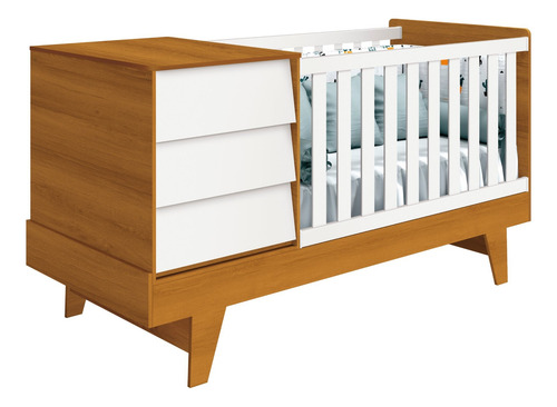 Cuna 3 En 1 Con Comoda Noah Prince - Be Design