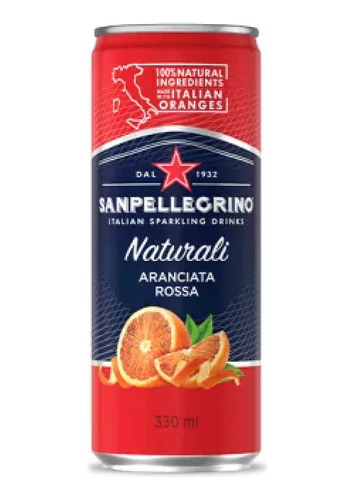 Agua Sparkling Naturali San Pellegrino Aranciata Rossa 330ml