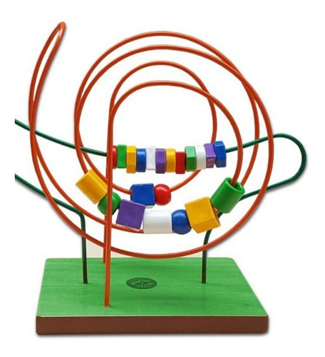 Prono Caracol 2 Vias Laberinto Grande Didáctico Color Base Multicolor