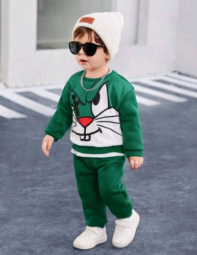 Conjunto 2 Piezas Para Niños Temporada Otoño Invierno