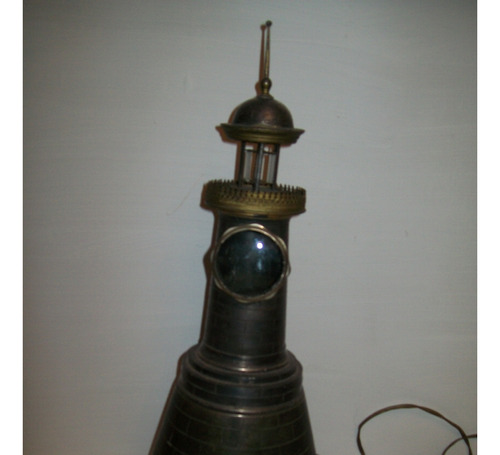 Antiguo Faro De Bronce Año 1948,decoracion,coleccion