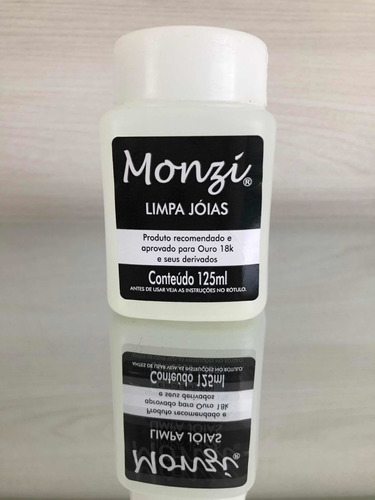 Líquido Limpa Ouro 18k Monzi Limpa Joias Grande 125 Ml