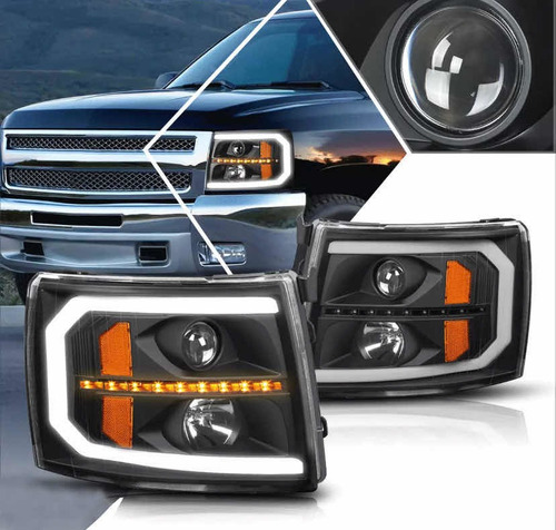 Par Faros Led Drl Chev Silverado 2007 2008 2009 2010 A 2014