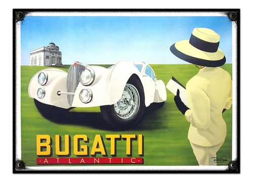 #80 - Cuadro Vintage 21 X 29 Cm / Bugatti!