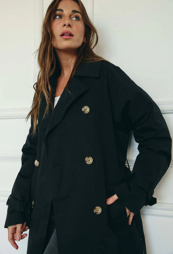 Tapado Trench De Gabardina Importado Dama Hr