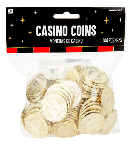 Amscan Casino Monedas De Oro, Talla Única