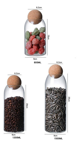 3 Tarros Decorativos Para Botellas De Almacenamiento Con