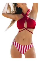 Comprar Bañador De Mujer Bikini Bikinis Halter Bañador Ropa De Playa