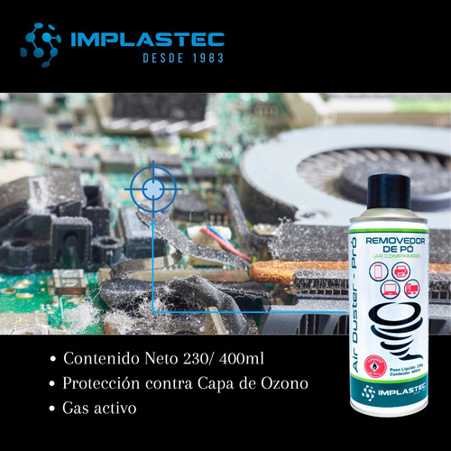 Kit Limpieza Pc Aire Comprimido + Alcohol Isoprop + Contacto