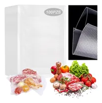 Comprar 100 Bolsas De Vacío Gofrada Para Oster O Foodsaver 20x30 Cm Aplicable A Máquinas De Vacío\u002Fmáquinas De Vacío Domésticas Sellado Fuerte No Es Fácil De Romper Conservación De Frescura BZKD250111
