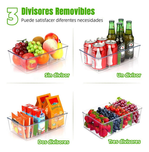 Organizador De Cocina Plástico, 5 Contenedores