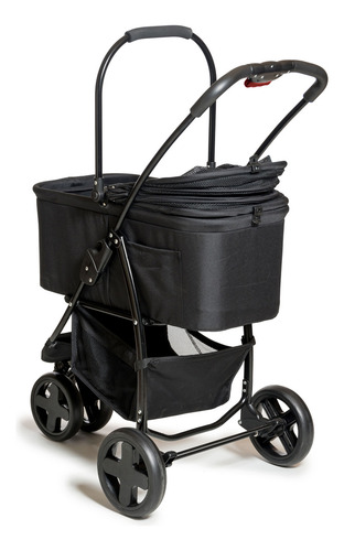 Cochecito Mascotas Perro Moises Desmontable Hasta 25kg P106 Negro