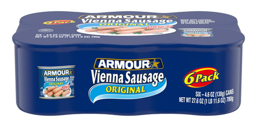 12 Piezas Armour Vienna Sausage Salchicha Original