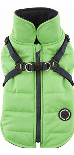 Puppia Authentic Mountaineer Ii Chaleco De Invierno, Verde,